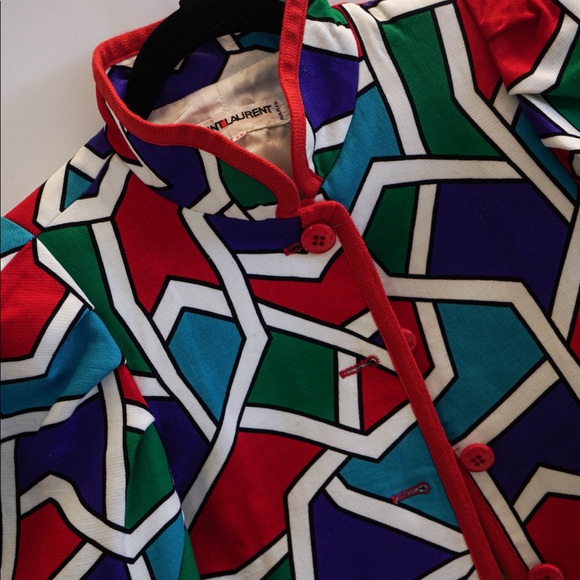 SAINT LAURENT Color Block Jacket - Picture 6 of 7